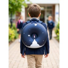 Mare Accessories Erkek Çocuğu Uzay Figürlü Kabartmalı  Okul Çantası