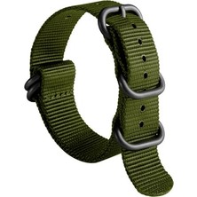 Saat Kordonu; Zulu Nato Kayışı Z39NYL1B, 20 mm 22 mm 24 mm Uyumlu Tekstil Kayış, Kadın Erkek Çok Renkli
