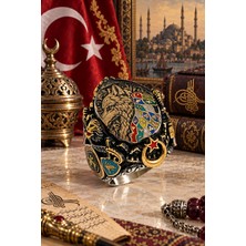 Siset Gümüş 925  Ayar Mine Kaplama  Üzerine  Kurt  Kafası  Erkek  Gümüş  Yüzük