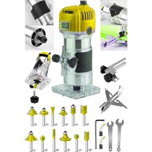 3800 W Profesyonel Formika Traşlama Freze Makinası ve Uçları 6 mm Pens 2 Yıl Garantili