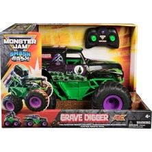 Smash 'n Bash Grave Digger 2,4 Ghz Uzaktan Kumandalı Canavar Kamyon, Çarpışmada Deforme Olur, Düğmeyle Onarılır, 4+ Yaş