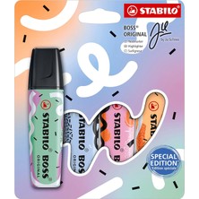 Stabilo Stabılo Orıgınal - By Ju Schnee - Fosforlu Kalem 4'lü Paket - Çeşitli Renkler