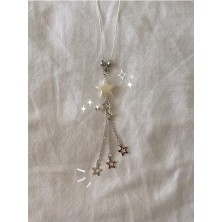 Starry Night Y2K Coquette Phone Charm; Tek Ebat, BETTYMETTYS30, Beyaz, Kadın