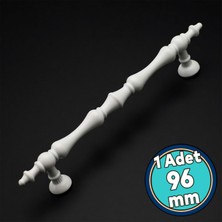 Nzb Metal Kulp Beyaz 96 mm -9.6 cm Mobilya Çekmece Mutfak Dolabı Dolap Kulpları Kulbu Kulpu Beyaz