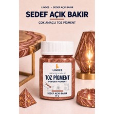 Lındes Sedef Toz Pigment 20 G - Açık Bakır - Epoksi Reçine ve Hobi Boyası