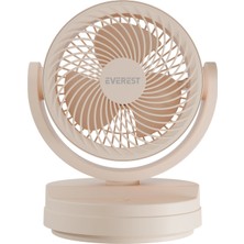 Pileli Store Everest EFN-509 Krem 3 Kademeli Hız 175CM 3 Kanat Pervane ve Çerçeve Masaüstü USB VANTILATÖR(1923)