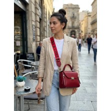 Valentina Victoria Valvic Hakiki Deri Kulanışlı Orta Boy Deri Kadın Çanta