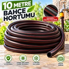 DESIPHON 10 Metre Bahçe Hortumu Esnek Dayanıklı Sulama Hortumu 1/2 Inç Su Hortumu