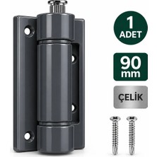 DESIPHON Pimapen Kapı Menteşesi Antrasit Siyah 90 mm – Pvc Kapı Menteşesi, Ayarlanabilir Metal Pim
