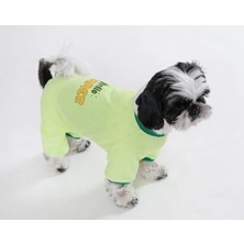 Neo Pet Market Köpek Tulumu Dört Bacaklı Neon Yeşil Esnek Dokulu Küçük ve Orta Irk Kedi Kıyafeti