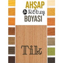 Ahşap Rötuş Boyası Tik Renk 25 ml Fırçalı Cam Şişede Mobilya Çizik Onarıcı, Woodcolorstik