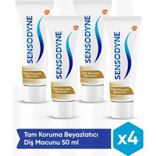 Sensodyne Tam Koruma ve Beyazlatıcı Diş Macunu 50 ml x 4 Adet