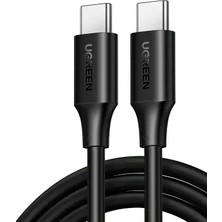 Ugreen 15175 US562 100W Pd Usb-C To Usb-C Hızlı Şarj ve Data Kablo Siyah 0.5metre