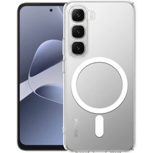 Nanospace Infinix Hot 60i Uyumlu Şeffaf Sert Mika Magsafe Sararmaz Şeffaf Kılıf