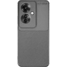 Bezos Reno 11F Kılıf Auto Focus Karbon Kapak - Gri