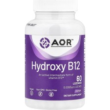 Advanced Orthomolecular Research Aor, Hydroxy B12, 1,000 Mcg, 60 Lozenges