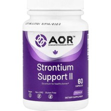 Advanced Orthomolecular Research Aor, Strontium Support Iı, 60 Capsules (341 Mg Per Capsule)