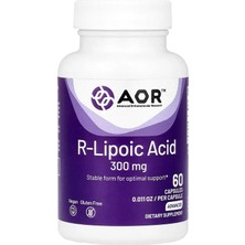 Advanced Orthomolecular Research Aor, R-Lipoic Acid, 300 Mg, 60 Capsules