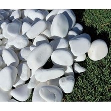3 kg Beyaz Dolomit Çakıl Taşı, 2-4 cm