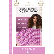Denguva #bigudiseti Hacimli Belirgin Bukleler Isı Kullanmadan Pratik Saç Şekillendirme 6'lı Bigudi Seti