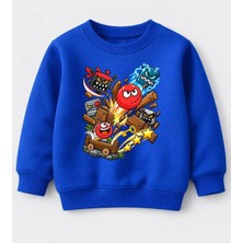 Efendioğlu Design Kids Çocuk Kırmızı Top Red.ball Macerası Baskılı Çocuk Sweatshirt
