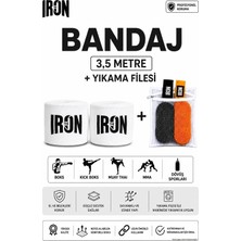 Theiron Boks, Kick Boks, Muay Thai, Mma ve Dövüş Sporları Bandajı + Yıkama Filesi
