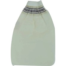 Luord-Store Ipek Sırt Vücut Kesesi Lastikli Eldiven Beyaz 15X25