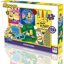 Ks Games Minions 50 Parça Çocuk Puzzle