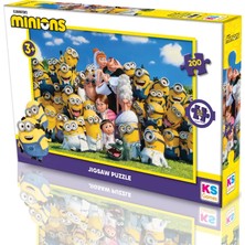 Ks Gamesminions 200 Parça Çocuk Puzzle