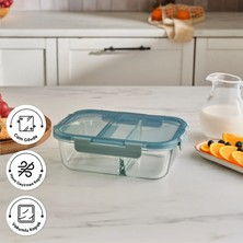 Karaca Polly Bölmeli Sızıdrmaz Cam Saklama Kabı 1360 ml
