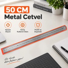 Bafix Metal Cetvel 50 cm