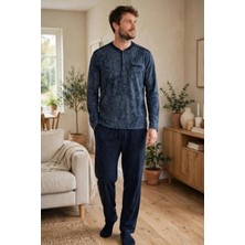 Cm Store Çift Kaplan 8200 Uzun Kol Erkek Patlı Pijama Takımı