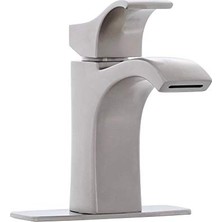 Venturi Banyo Lavabo Bataryası, LF042VNGS, Tek Kontrol, 1 Saplı, Tek Delikli, Spot Savunma Fırçalanmış Nikel Kaplama