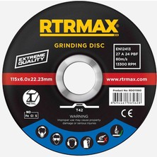 METAL TAŞLAMA DİSKİ 115*6.0*22 RTRMAX 5 adet - RDG11560