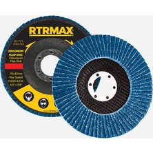 Zirkonyum Flap Disk Mavi Paslanmaz 80 Kum 115 mm Rtrmax