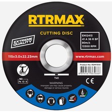 METAL-İNOX KESİCİ DİSK 230*3.0*22 RTRMAX 10 ADET - RDM23030