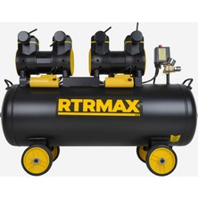 YÜKSEK HIZLI YAĞSIZ HAVA KOMPRESÖRÜ 100 LT 4.0 HP RTRMAX - RTM7460