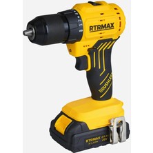 KÖMÜRSÜZ AKÜLÜ MATKAP 54NM 20V 2x2 AH AKÜ RTRMAX S-LION - RTS5010