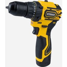 KÖMÜRSÜZ AKÜLÜ MATKAP VİDALAMA 30Nm 12V 2x1.5 Ah AKÜ RTRMAX - RTM3512