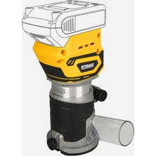 KÖMÜRSÜZ AKÜLÜ FORMİKA TRAŞLAMA EL FREZESİ 18V *AKÜSÜZ* RTRMAX X-LION - RTX2060B