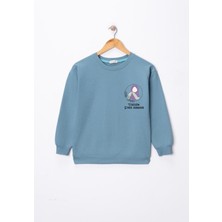 Dekim Moda Kız Çocuk "tebessüm Etmek Sadakadır" Baskılı Pamuklu Sweat
