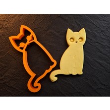Muğla 3D Halloween Kedi Kurabiye Kalıbı - Cadılar Bayramı Kedi Figürlü Hamur Kesici