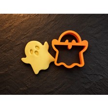 Muğla 3D Halloween Hayalet Kurabiye Kalıbı - Sevimli Hayalet Hamur Kesici Cadılar Bayramı
