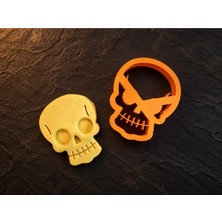 Muğla 3D Halloween Kuru Kafa Kurabiye Kalıbı - Kafatası Hamur Kesici Cadılar Bayramı