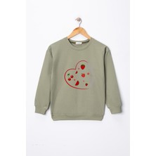 Dekim Moda Kız Çocuk "hamd Olsun"  Baskılı Pamuklu Sweat