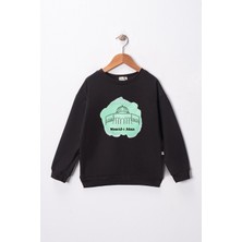 Dekim Moda Kız Çocuk "mescid-I Aksa"  Baskılı Pamuklu Sweat