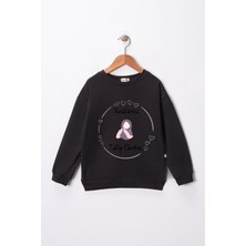 Dekim Moda Kız Çocuk "rasülümü Takip Ederim"  Baskılı Pamuklu Sweat