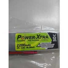 Power-Xtra PX2200HP 2s 7.4V 16.28WH 2200 Mah 30C Li-Polimer Pil