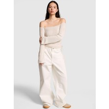 Victoria's Secret Side-Ruched Off-The-Shoulder Sweater