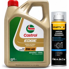 Castrol Edge Dpf Motor Yağı 5W-40 4 Litre + Klima Bombası 200 ml